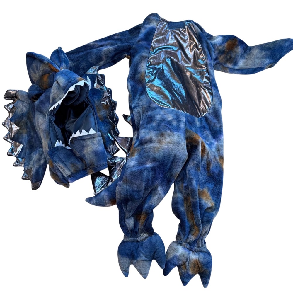 Pottery Barn Kids Dinosaur Dilophosaurus Halloween Costume sz 2t Halloween